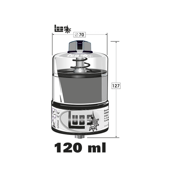 LUB5 Lubricator Filled With High Pressure Grease 120ml (KP2N-30)