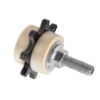 Chain Lubrication Pinion, Straight Axis, PU-foam, ½ʺ x 5/16ʺ Simplex
